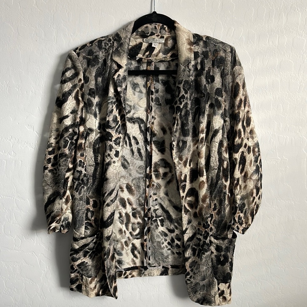 Alberto Makali Animal Print Blazer